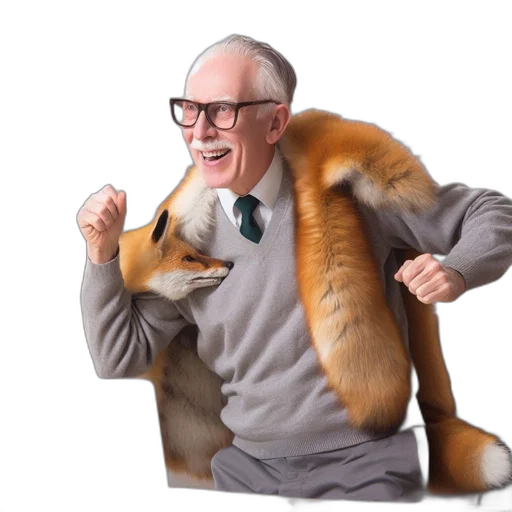 animal, creature, staff, jacket transparent PNG cut-out