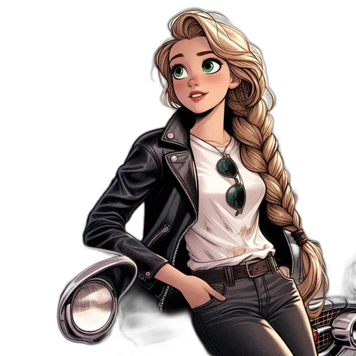 jacket, comic book art, cartoon, concept art transparent PNG cut-out