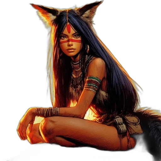 fantasy art, concept art, comic book art, photorealistic transparent PNG cut-out