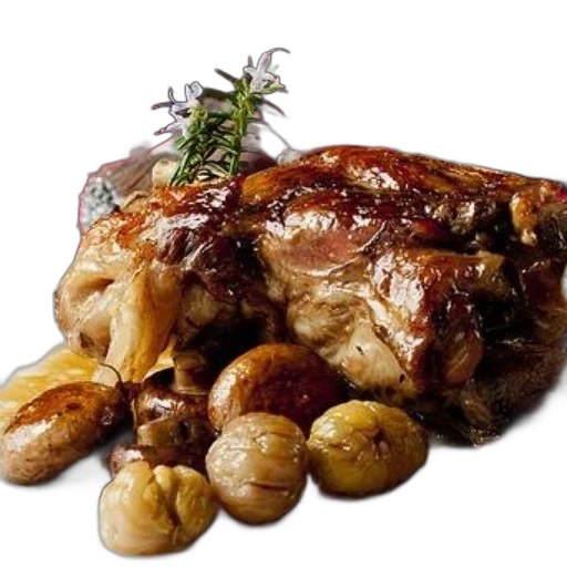 food, animal, crown, photorealistic transparent PNG cut-out