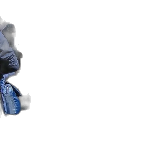 jacket, shoes, staff, robot transparent PNG cut-out