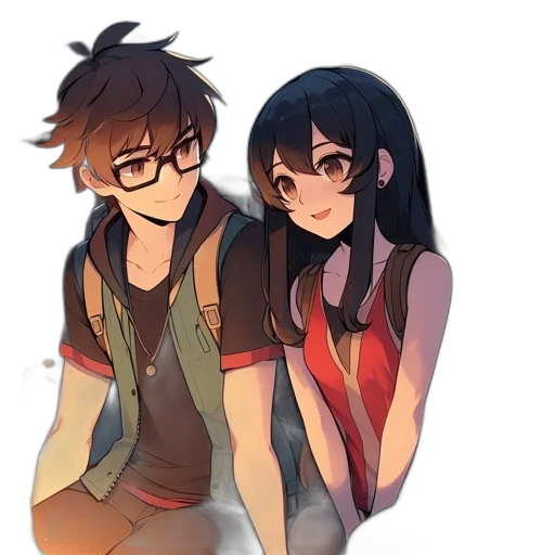 anime, watercolor, concept art, pixel art transparent PNG cut-out