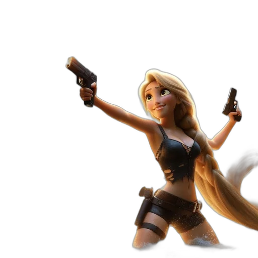weapon, 3d render, concept art, fantasy art transparent PNG cut-out