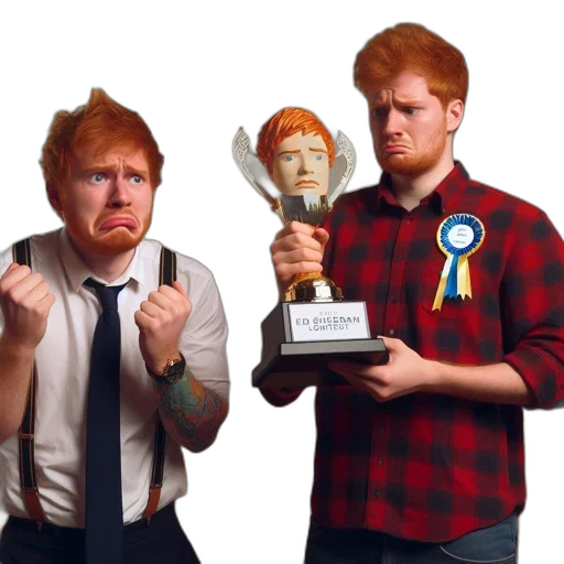 concept art, two, men, bright transparent PNG cut-out