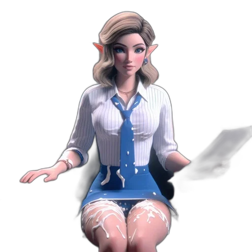 staff, dress, face, robot transparent PNG cut-out