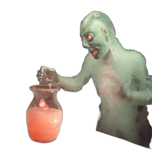 creature, bottle, mask, face transparent PNG cut-out
