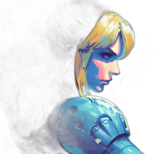 robot, face, concept art, comic book art transparent PNG cut-out