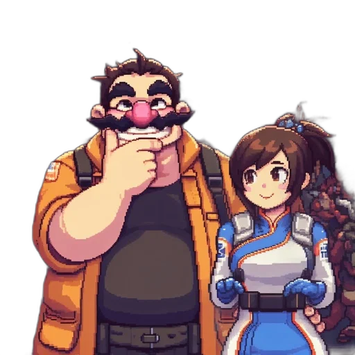 staff, mask, face, jacket transparent PNG cut-out