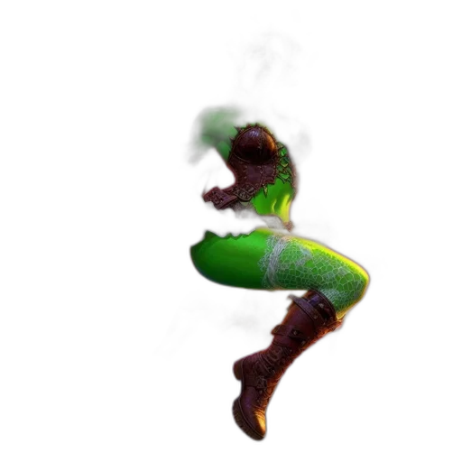 dragon, staff, creature, hair transparent PNG cut-out