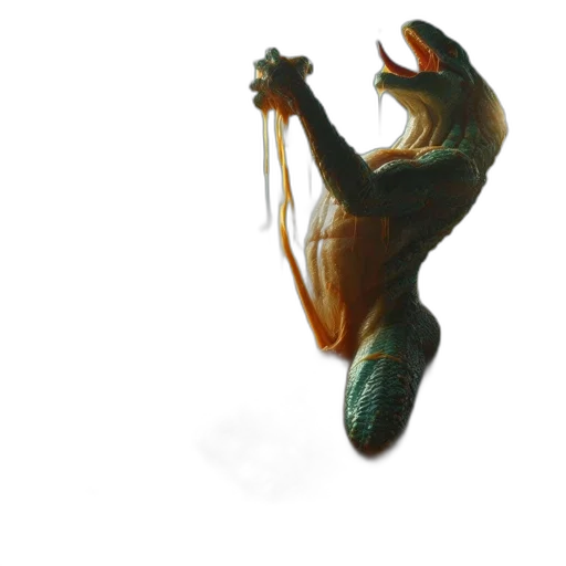 dragon, staff, creature, mask transparent PNG cut-out