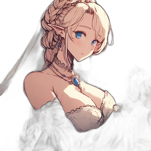 dress, crown, staff, weapon transparent PNG cut-out