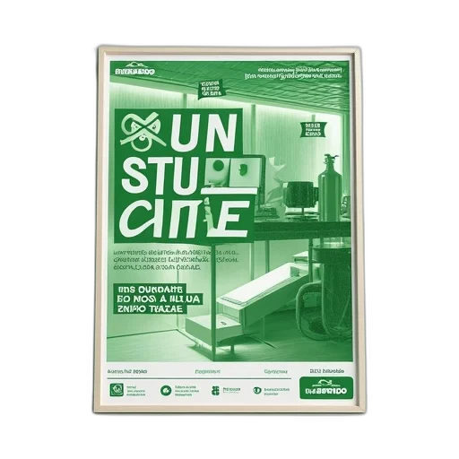 3d render, city street, green, second transparent PNG cut-out