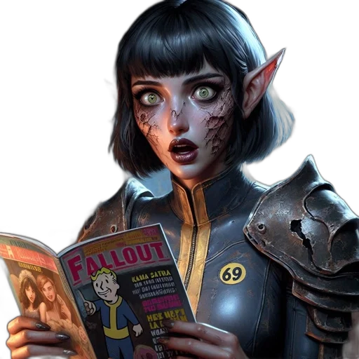 staff, face, fantasy art, comic book art transparent PNG cut-out