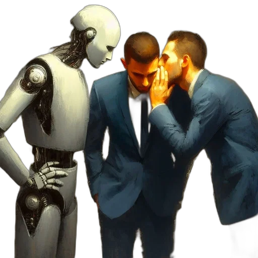 robot, cyberpunk, concept art, comic book art transparent PNG cut-out
