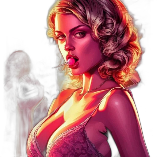 dress, comic book art, photorealistic, concept art transparent PNG cut-out