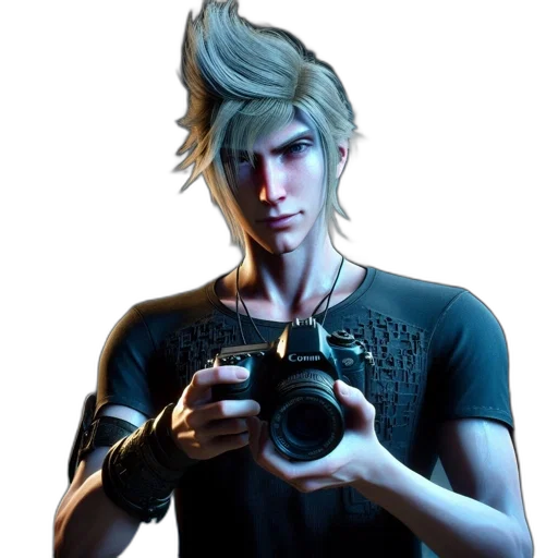 weapon, face, staff, hair transparent PNG cut-out