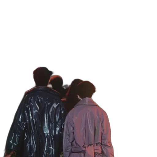 jacket, vaporwave, watercolor, concept art transparent PNG cut-out