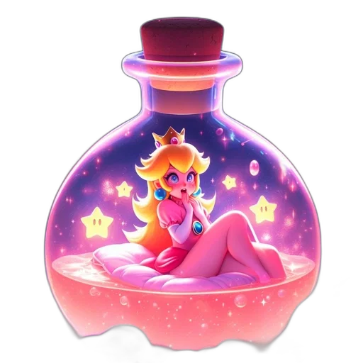 bottle, crown, dress, concept art transparent PNG cut-out