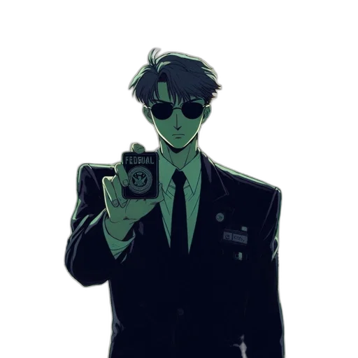 jacket, weapon, staff, robot transparent PNG cut-out