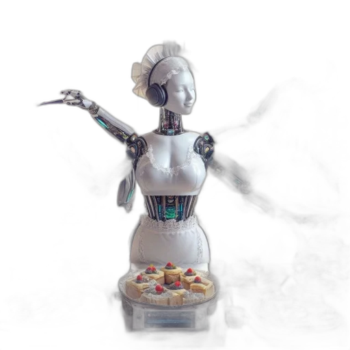 robot, food, jewelry, staff transparent PNG cut-out