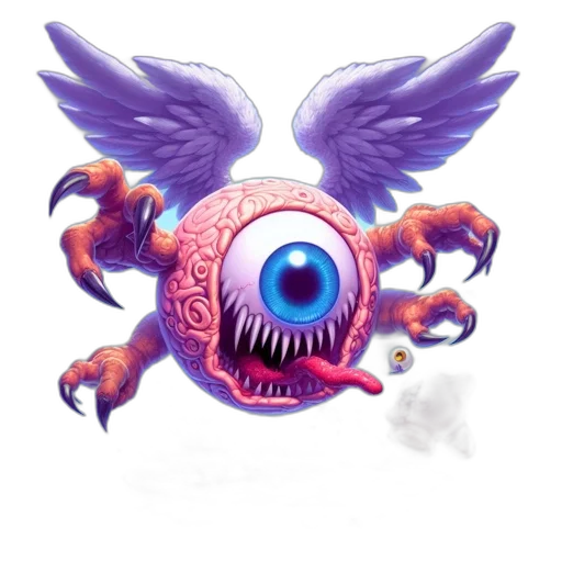 creature, mask, dragon, staff transparent PNG cut-out