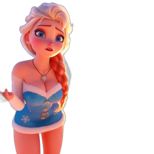 dress, 3d render, concept art, cartoon transparent PNG cut-out