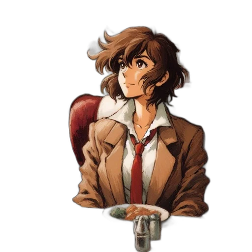 jacket, staff, face, weapon transparent PNG cut-out