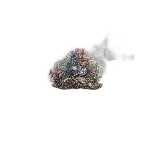 creature, dragon, hair, animal transparent PNG cut-out