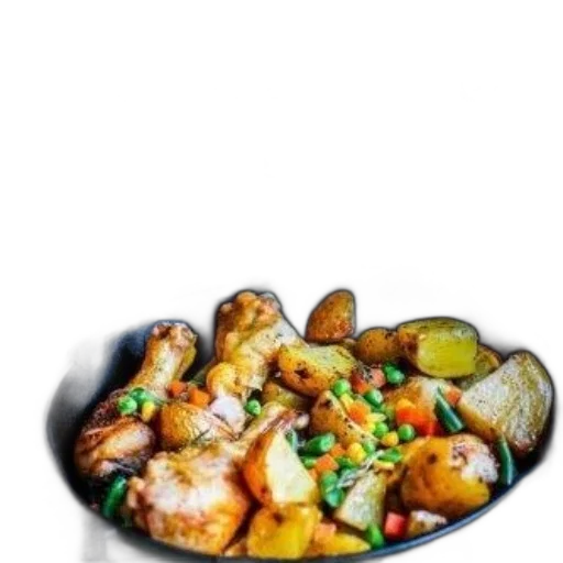 food, robot, photorealistic, 3d render transparent PNG cut-out