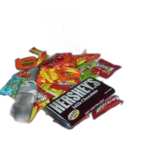 food, weapon, 3d render, pile transparent PNG cut-out