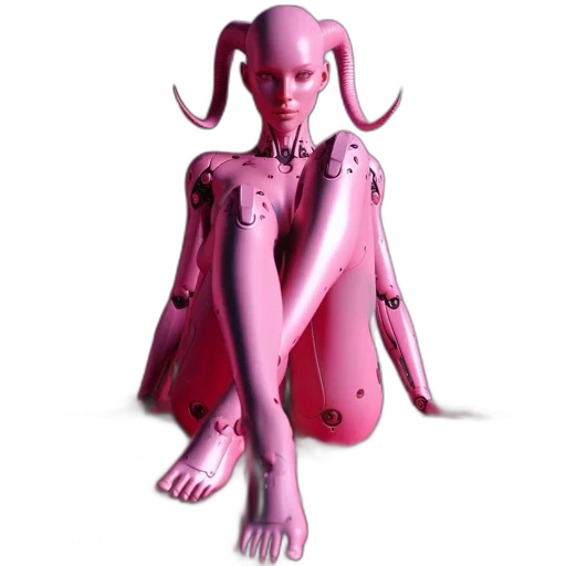 robot, creature, jewelry, 3d render transparent PNG cut-out
