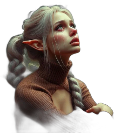 face, staff, dragon, fantasy art transparent PNG cut-out