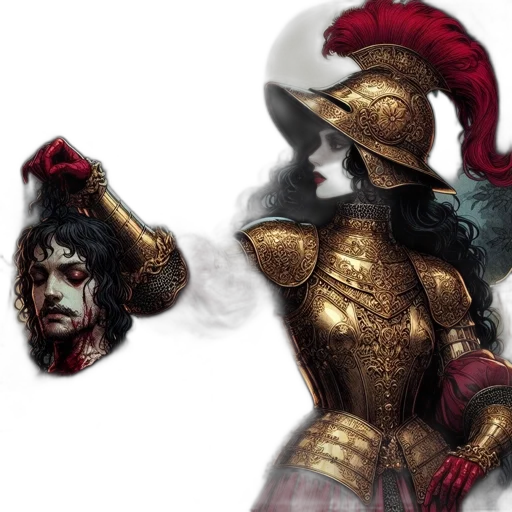 sword, hat, mask, concept art transparent PNG cut-out