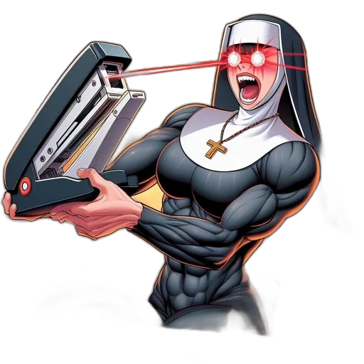 robot, weapon, staff, sword transparent PNG cut-out
