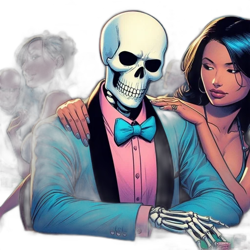 comic book art, concept art, dimly, lit transparent PNG cut-out