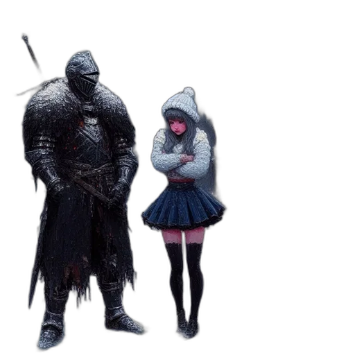 sword, mask, weapon, creature transparent PNG cut-out
