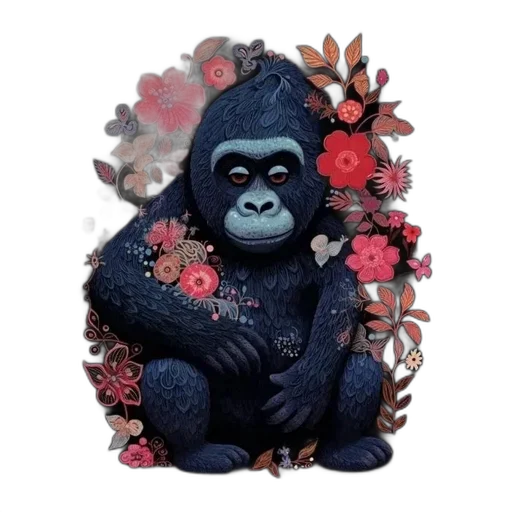 animal, creature, mask, flower transparent PNG cut-out