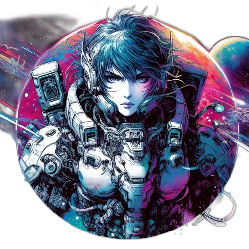 weapon, cyberpunk, concept art, comic book art transparent PNG cut-out