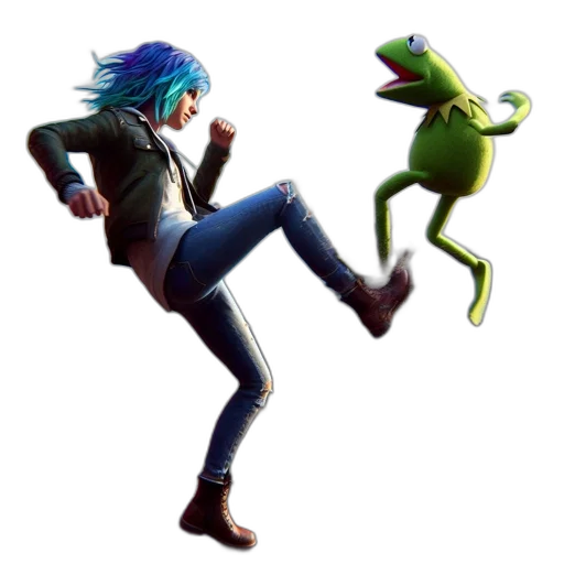 jacket, creature, concept art, 3d render transparent PNG cut-out