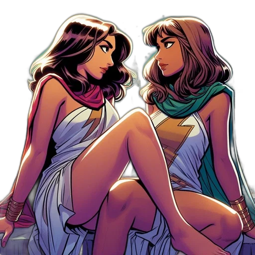 comic book art, concept art, fantasy art, cartoon transparent PNG cut-out