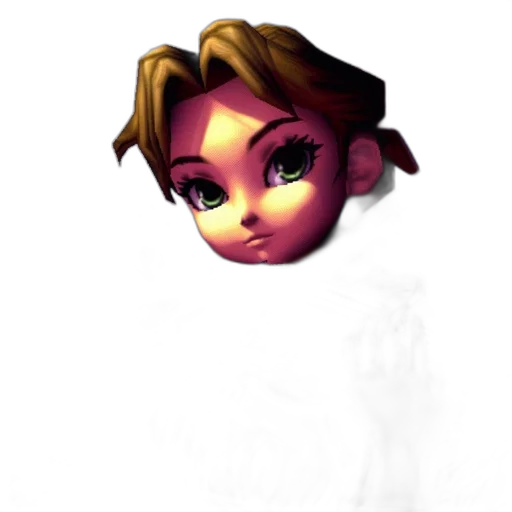 face, creature, crown, staff transparent PNG cut-out