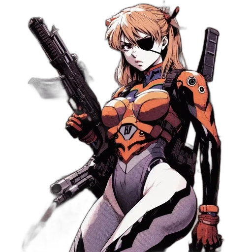 weapon, robot, comic book art, concept art transparent PNG cut-out
