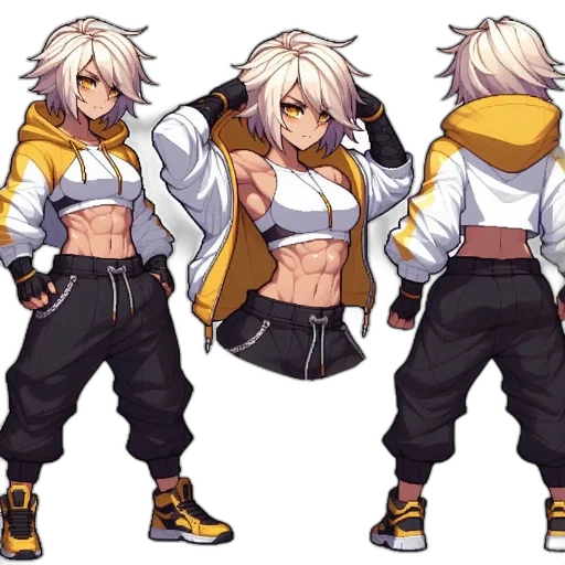 jacket, concept art, anime, cyberpunk transparent PNG cut-out