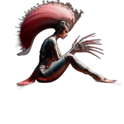 creature, hair, dragon, animal transparent PNG cut-out