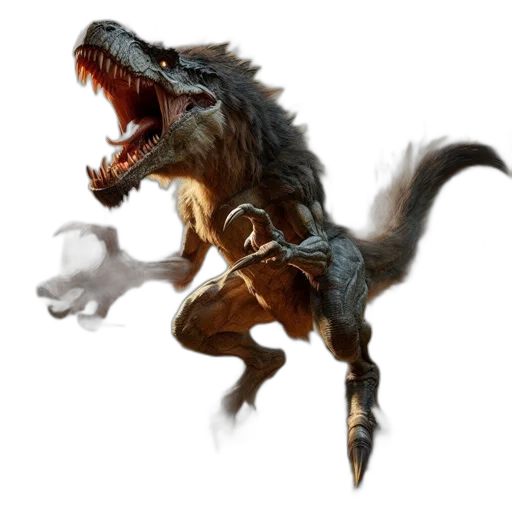 dragon, creature, animal, staff transparent PNG cut-out