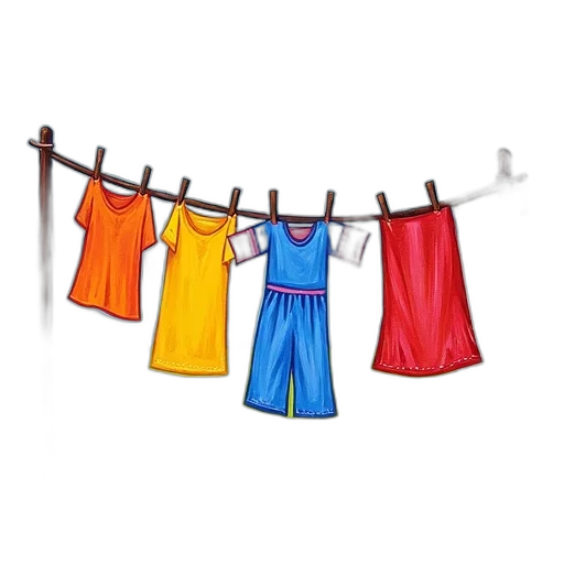 dress, colorful, neon, painting transparent PNG cut-out
