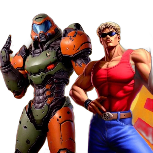 concept art, 3d render, pixel art, comic book art transparent PNG cut-out