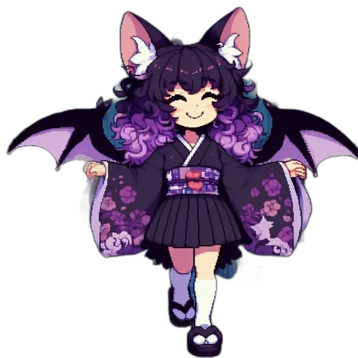 dragon, creature, staff, pixel art transparent PNG cut-out