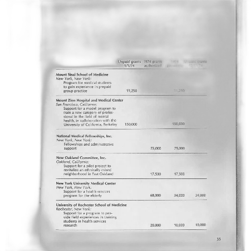 document, table, listing, various transparent PNG cut-out