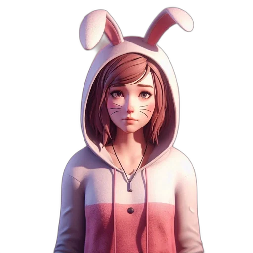 dress, jacket, face, staff transparent PNG cut-out